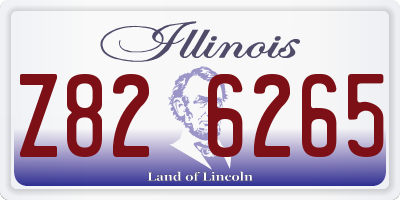 IL license plate Z826265