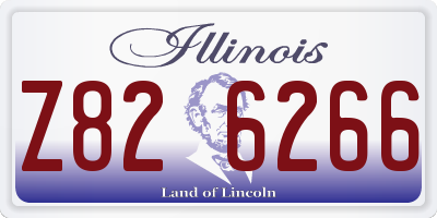 IL license plate Z826266
