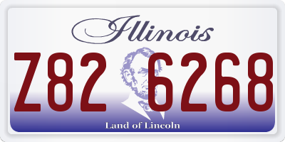 IL license plate Z826268