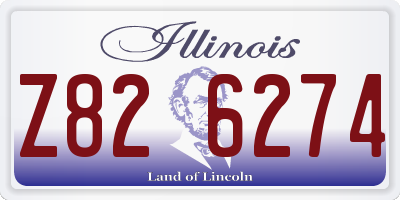 IL license plate Z826274