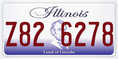 IL license plate Z826278