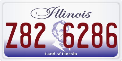 IL license plate Z826286
