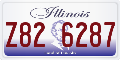 IL license plate Z826287