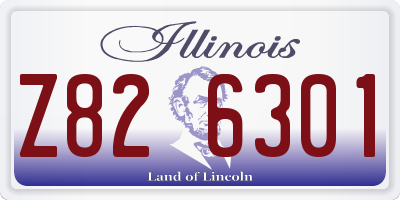 IL license plate Z826301