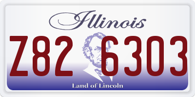 IL license plate Z826303