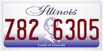 IL license plate Z826305