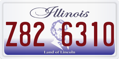 IL license plate Z826310
