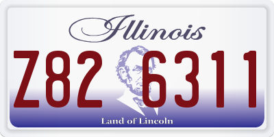 IL license plate Z826311