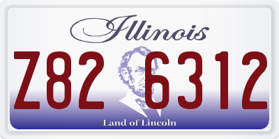 IL license plate Z826312