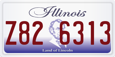 IL license plate Z826313