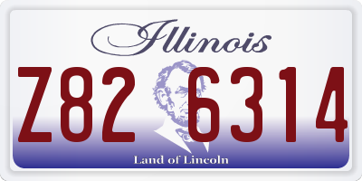 IL license plate Z826314