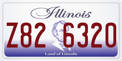 IL license plate Z826320