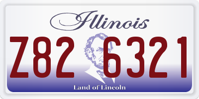 IL license plate Z826321
