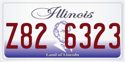 IL license plate Z826323