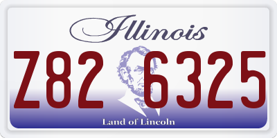 IL license plate Z826325