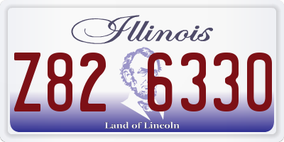 IL license plate Z826330