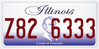 IL license plate Z826333