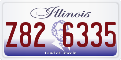 IL license plate Z826335