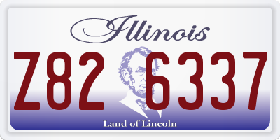 IL license plate Z826337