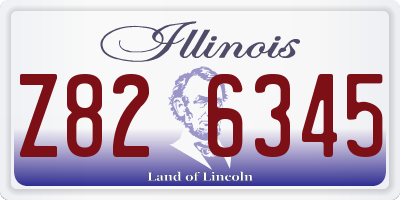 IL license plate Z826345