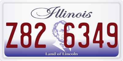 IL license plate Z826349