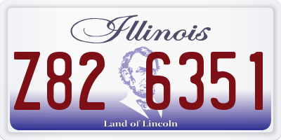 IL license plate Z826351