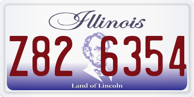 IL license plate Z826354