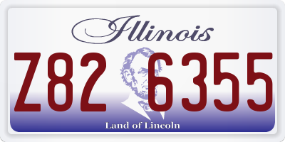 IL license plate Z826355