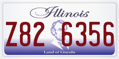 IL license plate Z826356
