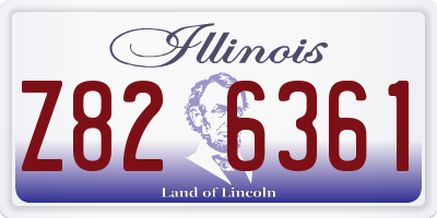 IL license plate Z826361