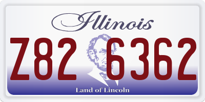 IL license plate Z826362