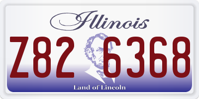 IL license plate Z826368