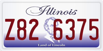 IL license plate Z826375