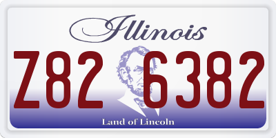 IL license plate Z826382
