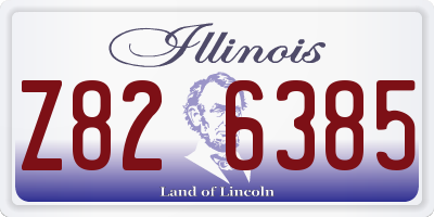 IL license plate Z826385