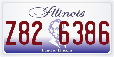 IL license plate Z826386