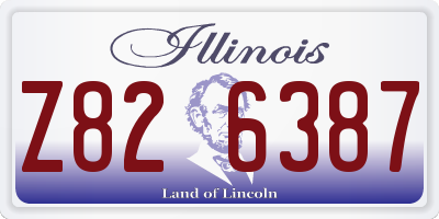 IL license plate Z826387