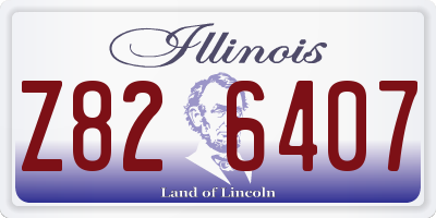 IL license plate Z826407