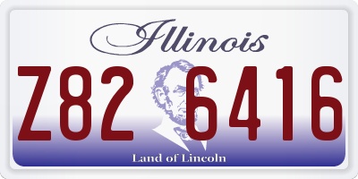 IL license plate Z826416