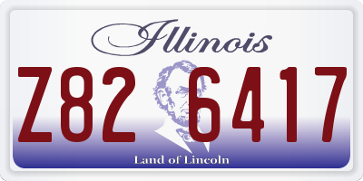IL license plate Z826417