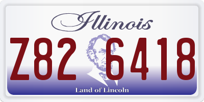 IL license plate Z826418