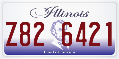 IL license plate Z826421
