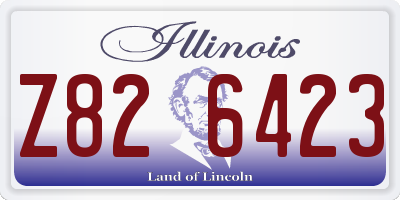 IL license plate Z826423