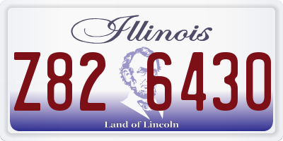 IL license plate Z826430
