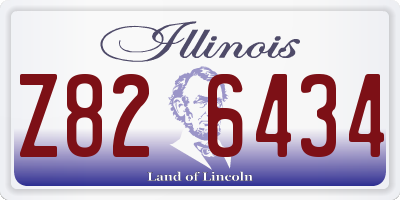 IL license plate Z826434
