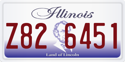 IL license plate Z826451