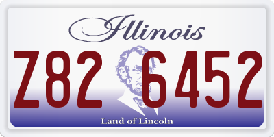 IL license plate Z826452