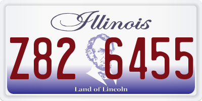 IL license plate Z826455