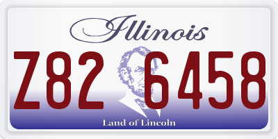 IL license plate Z826458