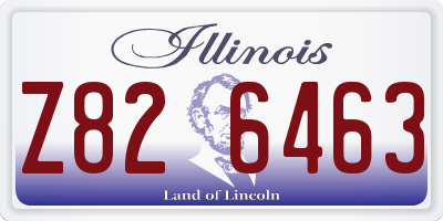 IL license plate Z826463